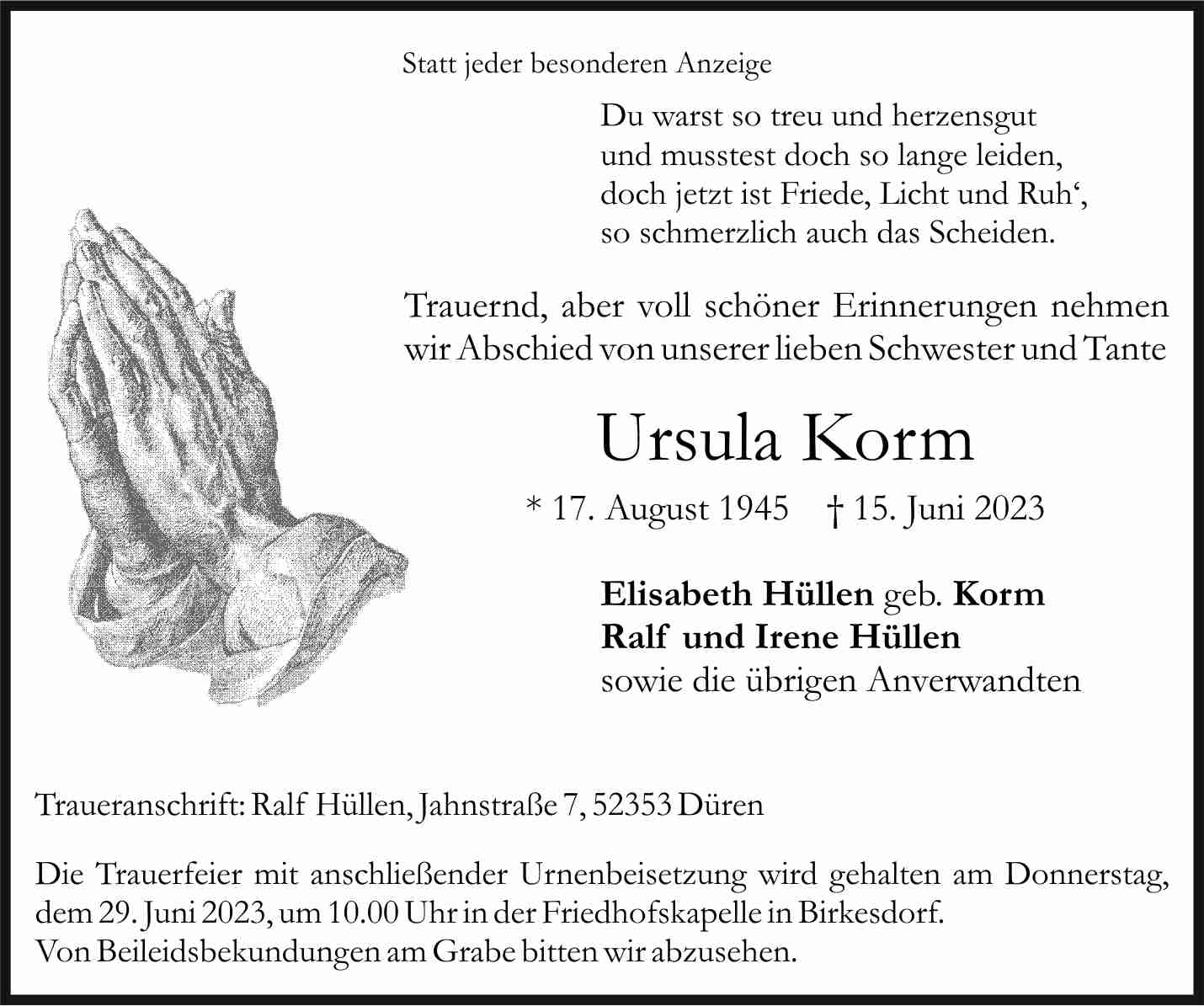 Gedenkportal Bestattungen Karl Breuer 